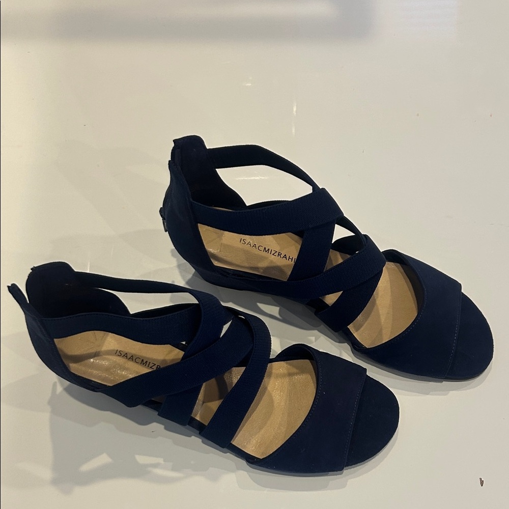 Isaac Mizrahi Women's Dark Blue Strappy Sandals
